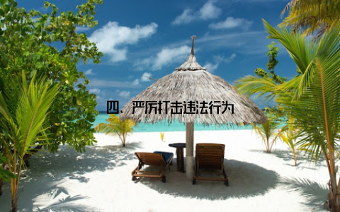 四、严厉打击违法行为