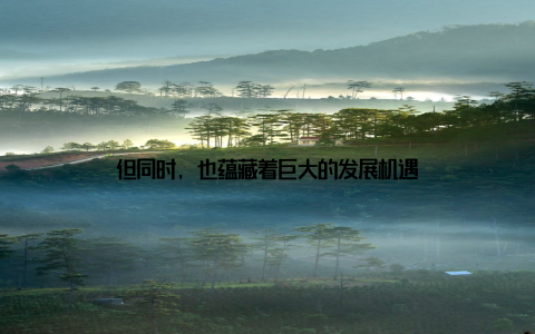 但同时, 也蕴藏着巨大的发展机遇