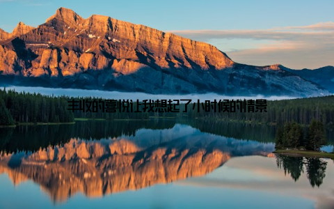 丰收的喜悦让我想起了小时候的情景