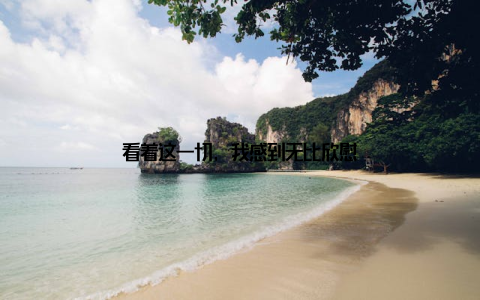 看着这一切, 我感到无比欣慰