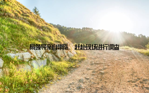 局领导亲自带队, 赶赴现场进行调查