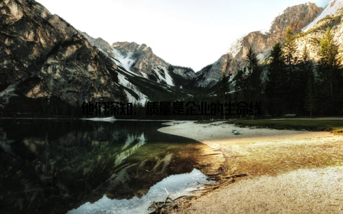 他们深知, 质量是企业的生命线