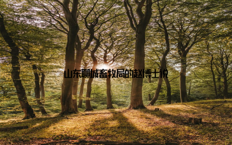 山东聊城畜牧局的赵博士说