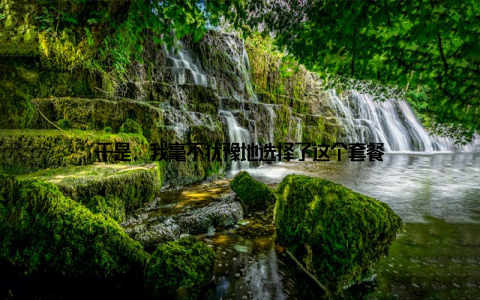 于是, 我毫不犹豫地选择了这个套餐