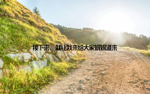 接下来, 就让我来给大家娓娓道来