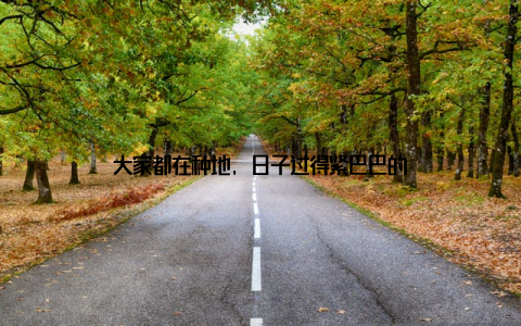 大家都在种地, 日子过得紧巴巴的