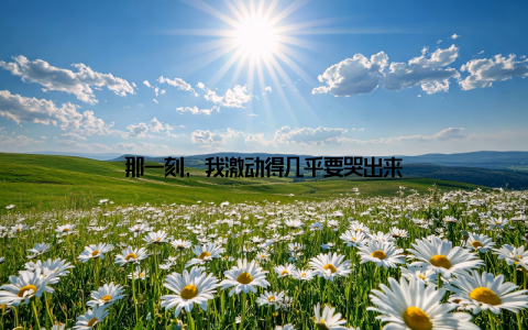 那一刻, 我激动得几乎要哭出来