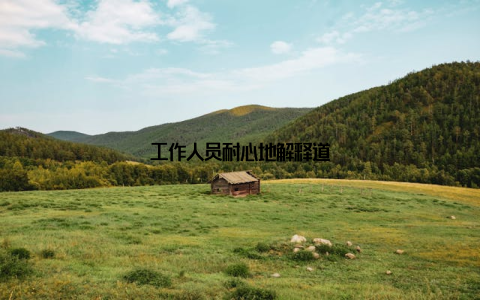 工作人员耐心地解释道