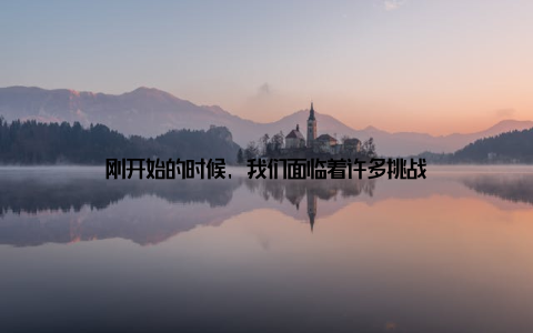 刚开始的时候, 我们面临着许多挑战