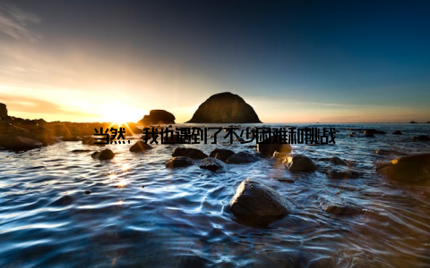 当然, 我也遇到了不少困难和挑战