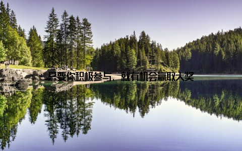 只要你积极参与, 就有机会赢取大奖